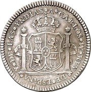 Mexico 2 Reales Carlos IV Proclamation Coinage 1789 KM# Q25 A CARLOS IV REY DE ESPAÑA Y DE LAS YNDIAS coin obverse Mexico 2 Reales Carlos IV Proclamation Coinage 1789 KM# Q25 A CARLOS IV REY DE ESPAÑA Y DE LAS YNDIAS coin obverse