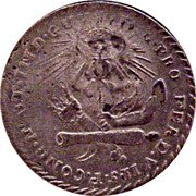 Mexico 2 Reales Insurgent Coin 1813 These dies were believed to be intended for the strik- ing of 2 Escudos KM# 213 S. P. CONG. NAT. IND. GUVT coin reverse Mexico 2 Reales Insurgent Coin 1813 These dies were believed to be intended for the strik- ing of 2 Escudos KM# 213 S. P. CONG. NAT. IND. GUVT coin reverse