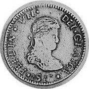 Mexico 2 Reales Ferdinand VII. Durango 1817 D MZ KM# 93.1 FERDIN VII DEI GRATIA 1812 coin obverse Mexico 2 Reales Ferdinand VII. Durango 1817 D MZ KM# 93.1 FERDIN VII DEI GRATIA 1812 coin obverse