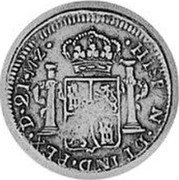 Mexico 2 Reales Ferdinand VII. Durango 1817 D MZ KM# 93.1 HISPAN ET IND REX D 2R M Z coin reverse Mexico 2 Reales Ferdinand VII. Durango 1817 D MZ KM# 93.1 HISPAN ET IND REX D 2R M Z coin reverse