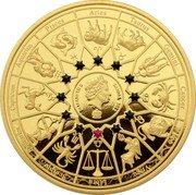 Samoa 20 Cents (Hephaistos & Libra) IRB ELIZABETH II SAMOA 2022 coin obverse