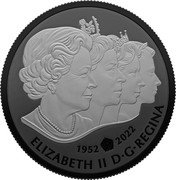Canada 20 Dollars (Queen Elizabeth II’s Royal Cypher) 1952 2022 ELIZABETH II D G REGINA coin obverse Canada 20 Dollars (Queen Elizabeth II’s Royal Cypher) 1952 2022 ELIZABETH II D G REGINA coin obverse