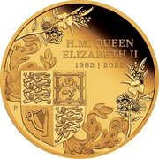 Australia 200 Dollars Sovereign Platinum Jubilee 2022  Proof H. M. QUEEN ELIZABETH II 1952 2022 P coin reverse Australia 200 Dollars Sovereign Platinum Jubilee 2022  Proof H. M. QUEEN ELIZABETH II 1952 2022 P coin reverse
