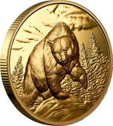 Canada 200 Dollars (Great Hunters. Grizzly Bear) ED coin reverse Canada 200 Dollars (Great Hunters. Grizzly Bear) ED coin reverse