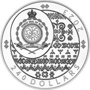 Niue 240 Dollars Golden Eagle 2023 CM Proof PUBLIC SEAL OF NIUE ATUA NIUE TUKULAGI 240 DOLLARS 2023 coin obverse Niue 240 Dollars Golden Eagle 2023 CM Proof PUBLIC SEAL OF NIUE ATUA NIUE TUKULAGI 240 DOLLARS 2023 coin obverse