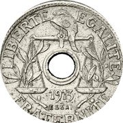 France 25 Centimes Pattern of Becker. 1st Type 1913  LIBERTE EGALITE FRATERNITE 1913 ESSAI coin reverse France 25 Centimes Pattern of Becker. 1st Type 1913  LIBERTE EGALITE FRATERNITE 1913 ESSAI coin reverse