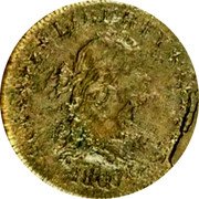 USA 25 Cents (Montroville Dickeson quarter muling) LIBERTY coin obverse USA 25 Cents (Montroville Dickeson quarter muling) LIBERTY coin obverse