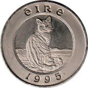 Ireland 25 ECU (Cat and Harp) ÉIRE 1995 coin reverse Ireland 25 ECU (Cat and Harp) ÉIRE 1995 coin reverse