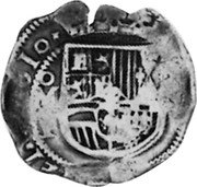 Mexico 4 Reales Philip III 1610 F KM# 37.2 PHILIPVS III DEI G 1610 MO F coin obverse Mexico 4 Reales Philip III 1610 F KM# 37.2 PHILIPVS III DEI G 1610 MO F coin obverse