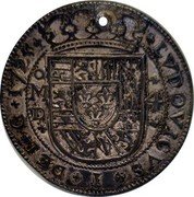 Mexico 4 Reales Luis I 1725 D KM# 42 LVDOVICVS I DEI G 1724 MO D 4 coin obverse
