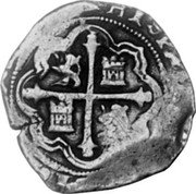 Mexico 4 Reales Philip III ND F MB# 37.1 coin reverse Mexico 4 Reales Philip III ND F MB# 37.1 coin reverse