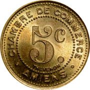 France 5 Centimes (Amiens - Pattern) CHAMBRE DE COMMERCE 5C. THEVENON AMIENS coin reverse France 5 Centimes (Amiens - Pattern) CHAMBRE DE COMMERCE 5C. THEVENON AMIENS coin reverse