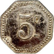 France 5 Centimes (Arronery) 5 C coin reverse France 5 Centimes (Arronery) 5 C coin reverse