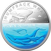 Australia 5 Dollars Humpback Whale 2023  Proof HUMPBACK WHALE 1 OZ .999 SILVER AWB coin reverse Australia 5 Dollars Humpback Whale 2023  Proof HUMPBACK WHALE 1 OZ .999 SILVER AWB coin reverse