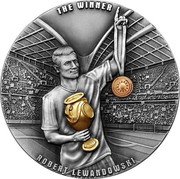 Niue 5 Dollars Robert Lewandowski. Winner 2023 mw THE WINNER ROBERT LEWANDOWSKI coin reverse Niue 5 Dollars Robert Lewandowski. Winner 2023 mw THE WINNER ROBERT LEWANDOWSKI coin reverse