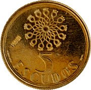 Portugal 5 Escudos (Pattern) 5 ESCUDOS PROVA H BATISTA INCM coin reverse Portugal 5 Escudos (Pattern) 5 ESCUDOS PROVA H BATISTA INCM coin reverse