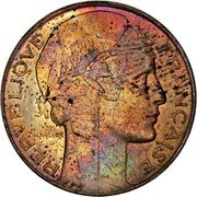 France 50 Centimes (Pattern of Morlon. Hybride) REPVBLIQVE FRANÇAISE. coin obverse France 50 Centimes (Pattern of Morlon. Hybride) REPVBLIQVE FRANÇAISE. coin obverse