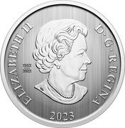 Canada 50 Cents (Holiday Sledding. Lenticular) SB 1952 2022 ELIZABETH II D G REGINA 2023 coin obverse Canada 50 Cents (Holiday Sledding. Lenticular) SB 1952 2022 ELIZABETH II D G REGINA 2023 coin obverse