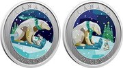 Canada 50 Cents (Holiday Sledding. Lenticular) CANADA 50 CENTS coin reverse Canada 50 Cents (Holiday Sledding. Lenticular) CANADA 50 CENTS coin reverse