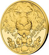 Niue 50 Dollars (Czech Lion. Bullion) ČESKÁ REPUBLIKA 1 OZ AU 999.9 coin reverse