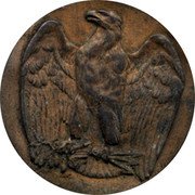 USA 50 Dollars Die Trial uniface impression 1877 ND (no date)  coin obverse USA 50 Dollars Die Trial uniface impression 1877 ND (no date)  coin obverse