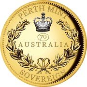 Australia 50 Dollars Elizabeth II 6th Portrait - Australia Sovereign 2022  Proof; High Relief PERTH MINT 70 AUSTRALIA SOVEREIGN coin reverse Australia 50 Dollars Elizabeth II 6th Portrait - Australia Sovereign 2022  Proof; High Relief PERTH MINT 70 AUSTRALIA SOVEREIGN coin reverse