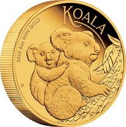 Australia 500 Dollars Koala. Memorial Obverse 2023 P IJ P KOALA 2023 5 OZ 9999 GOLD coin reverse Australia 500 Dollars Koala. Memorial Obverse 2023 P IJ P KOALA 2023 5 OZ 9999 GOLD coin reverse