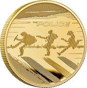 UK 500 Pounds (Charles III The Police) THE POLICE coin reverse