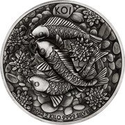 Australia 60 Dollars Koi Fish 2023 P P KOI 2023 2 KILO 9999 SILVER coin reverse Australia 60 Dollars Koi Fish 2023 P P KOI 2023 2 KILO 9999 SILVER coin reverse