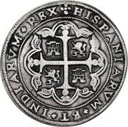 Mexico 8 Reales Luis I 1725 D KM# R49 HISPANIARVM ET INDIARVM REX coin reverse Mexico 8 Reales Luis I 1725 D KM# R49 HISPANIARVM ET INDIARVM REX coin reverse