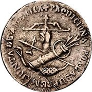 Mexico 8 Reales Insurgent Coin 1811 KM# 206 PRVICIONAL .POR LA SUPREMA JUNTA DE.AMERICA coin reverse