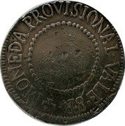 Mexico 8 Reales Ferdinand VII. Real de Catorce 1811 KM# 169 MONEDA PROVISIONAL VALE 8R coin reverse Mexico 8 Reales Ferdinand VII. Real de Catorce 1811 KM# 169 MONEDA PROVISIONAL VALE 8R coin reverse