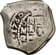 Mexico 8 Reales (Philip V) KM# R47a PHILIPVS V DEI G 1730 MO G coin obverse Mexico 8 Reales (Philip V) KM# R47a PHILIPVS V DEI G 1730 MO G coin obverse