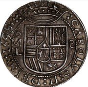 Mexico 8 Reales (Charles II) KM# R46 CAROLVS II DEI G 1699 MO L 8 coin obverse Mexico 8 Reales (Charles II) KM# R46 CAROLVS II DEI G 1699 MO L 8 coin obverse