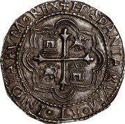 Mexico 8 Reales (Charles II) KM# R46 HISPANIARVM ET INDIARVM REX coin reverse Mexico 8 Reales (Charles II) KM# R46 HISPANIARVM ET INDIARVM REX coin reverse