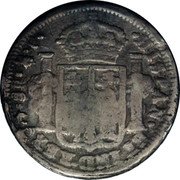 Mexico 8 Reales Countermarked Coinage. LCM ND RP Host date 1812 KM# 194.1 HISPAN ET IND REX...8 R R P coin reverse Mexico 8 Reales Countermarked Coinage. LCM ND RP Host date 1812 KM# 194.1 HISPAN ET IND REX...8 R R P coin reverse