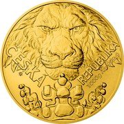 Niue 8000 Dollars (Charles III Czech Lion) ČESKÁ REPUBLIKA 1000G AU 999.9 coin reverse Niue 8000 Dollars (Charles III Czech Lion) ČESKÁ REPUBLIKA 1000G AU 999.9 coin reverse