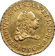 Mexico Escudo Ferdinand VI 1756 MM KM# 115.2 FERD VI D G HISPAN ET IND REX 1756 coin obverse Mexico Escudo Ferdinand VI 1756 MM KM# 115.2 FERD VI D G HISPAN ET IND REX 1756 coin obverse