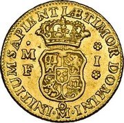 Mexico Escudo Philip V 1743 MF KM# 113 INITIUM SAPINTIAE TIMOR DOMINI MO M F I coin reverse Mexico Escudo Philip V 1743 MF KM# 113 INITIUM SAPINTIAE TIMOR DOMINI MO M F I coin reverse
