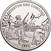 Niue Half Dollar America 250th Anniversary. Lexington and Concord 2023 LEXINGTON AND CONCORD 1775 coin reverse Niue Half Dollar America 250th Anniversary. Lexington and Concord 2023 LEXINGTON AND CONCORD 1775 coin reverse