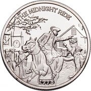 Niue Half Dollar America 250th Anniversary. Midnight Ride 2023 THE MIDNIGHT RIDE 1773 coin reverse Niue Half Dollar America 250th Anniversary. Midnight Ride 2023 THE MIDNIGHT RIDE 1773 coin reverse