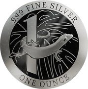 Niue One Dollar Elizabeth II Gecko 2021  Proof 999 FINE SILVER 1 ONE OUNCE coin reverse Niue One Dollar Elizabeth II Gecko 2021  Proof 999 FINE SILVER 1 ONE OUNCE coin reverse