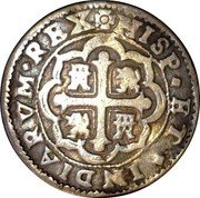 Mexico Real Philip V 1715 Mo J KM# R30 HISP ET INDIARVM REX coin reverse