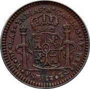 Mexico Real Carlos IV Proclamation Coinage 1789 KM# Q24a A CARLOS IV REY DE ESPAÑA Y DE LAS YNDIAS coin obverse Mexico Real Carlos IV Proclamation Coinage 1789 KM# Q24a A CARLOS IV REY DE ESPAÑA Y DE LAS YNDIAS coin obverse