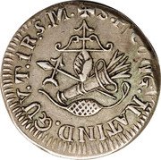 Mexico Real Insurgent Coin 1812 KM# 211 S P GONG.NATIND.GUV.T.1R.S.M. coin reverse