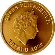 Tuvalu Three Dollars (Elizabeth II Cat) QUEEN ELIZABETH II IRB TUVALU 2022 coin obverse Tuvalu Three Dollars (Elizabeth II Cat) QUEEN ELIZABETH II IRB TUVALU 2022 coin obverse