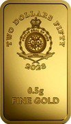 Niue Two Dollars Fifty Cents Cross of Liberty 2023  Proof TWO DOLLARS FIFTY PUBLIC SEAL OF NIUE ATUA NIUE TUKULAGI 2023 0.5G FINE GOLD coin obverse