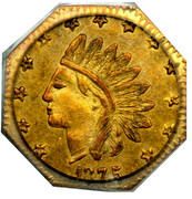 USA 1/2 Dollar Octagonal 1875 KM# 9.3 *YEAR* coin obverse USA 1/2 Dollar Octagonal 1875 KM# 9.3 *YEAR* coin obverse