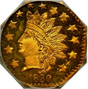 USA 1/2 Dollar Octagonal 1880 KM# 9.1 *YEAR* coin obverse USA 1/2 Dollar Octagonal 1880 KM# 9.1 *YEAR* coin obverse