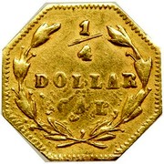 USA 1/4 Dollar Liberty Octagonal 1870 KM# 1.8 1/4 DOLLAR CAL coin reverse USA 1/4 Dollar Liberty Octagonal 1870 KM# 1.8 1/4 DOLLAR CAL coin reverse